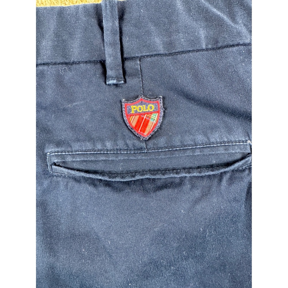 Polo Golf Ralph Lauren Mens Navy Blue Cotton Twill Stretch Pants 36x34 Straight - Picture 11 of 15